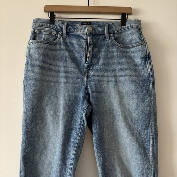 J Crew Vintage Classic Women’s Denim Jeans Sz 32 Raw Hem High Rise Casual Preppy - Picture 5 of 13